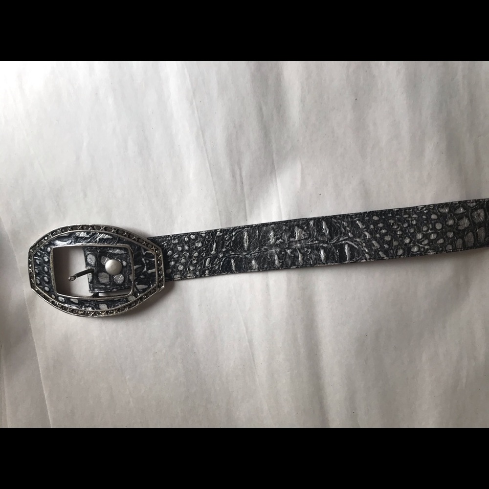 Leatherock snake print belt